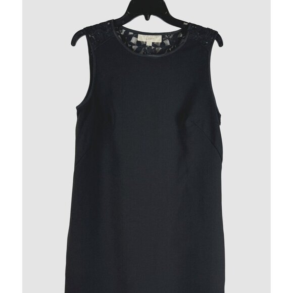 Loft Womens Sleeveless Black Lace Trim Casual Dress Size 10 - Picture 5 of 7
